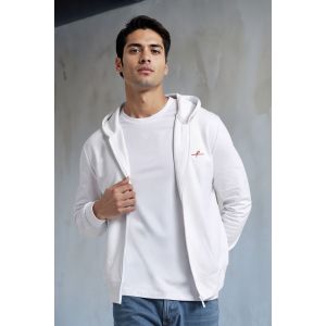 Men's French Terry Hoodie - White
