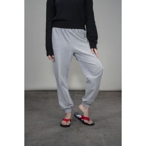Women's French Terry Joggers - Grey Melange