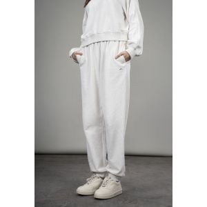 Women's French Terry Joggers - Beige Melange