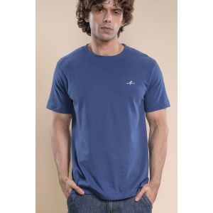 Men's Cotton Jersey Roundneck Tshirt - Navy Blue