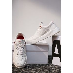 White Leather Low Top Sneaker