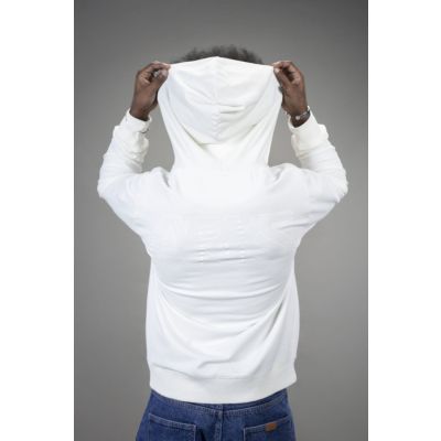 Men's French Terry Back Print Hoodie - Off White