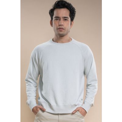 Men's French Terry Raglan Sleeve Sweatshirt - Dawn Blue